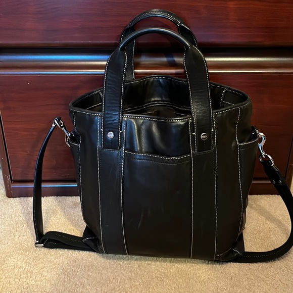 Coach | Bags | Coach 2 Way Tote Bag Transatlantic Leather | Poshmark